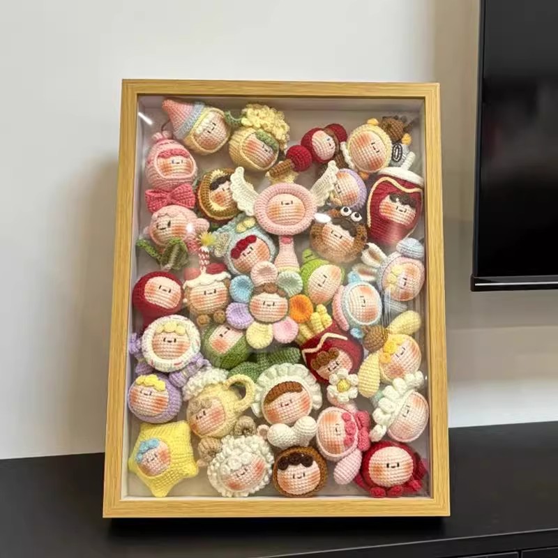 柚顿钩织团子收纳相框