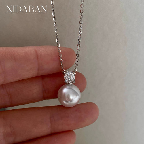 西大班925银戴妃爆款珍珠项链女