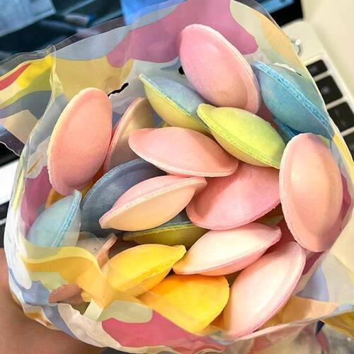 吃播同款HITSCHIES胶囊糖酸粉味飞碟糖UFO网红软糖蛋糕装饰件