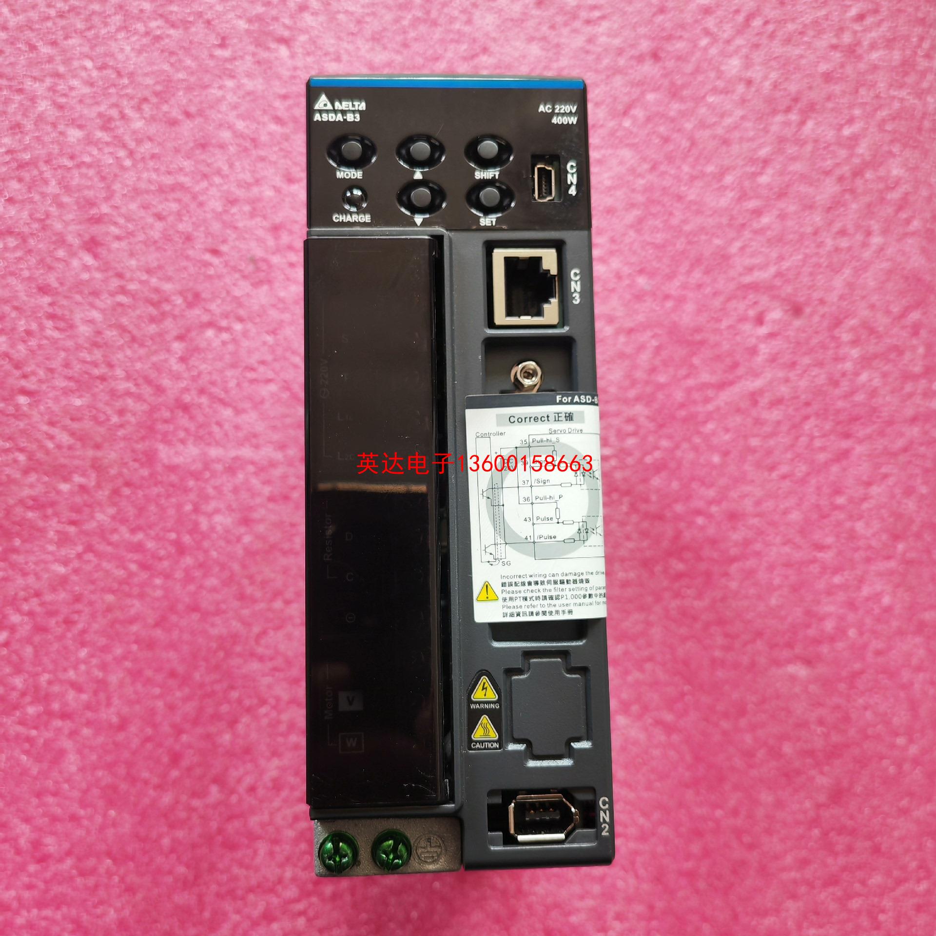 台达伺服驱动器400W，ASD-B3-0421-L仓库备用件