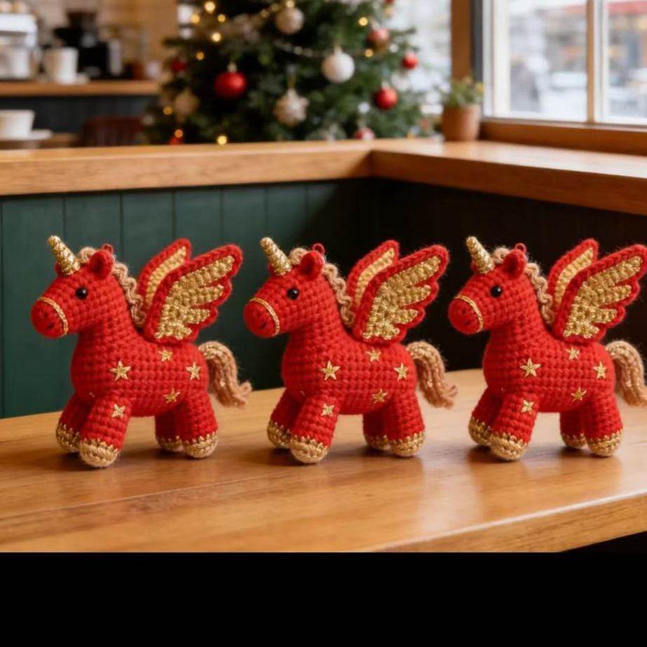 天使小马年挂件马鞍钩织钩针编织材料包手工diy新年礼物,服饰配件/皮带/帽子/围巾,DIY编织材料包,淘宝优惠券,粉丝福利购,淘宝优惠卷