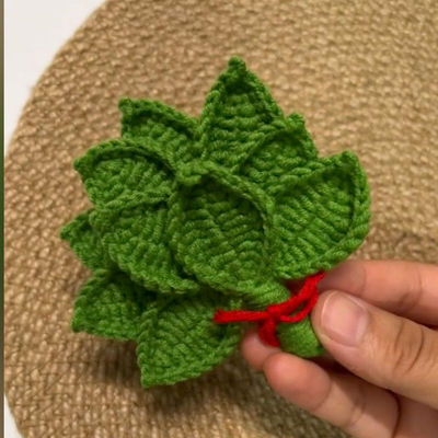 手工DIY编祛织晦气柚子叶挂件简单钩织毛线diy材料送朋友闺蜜礼物