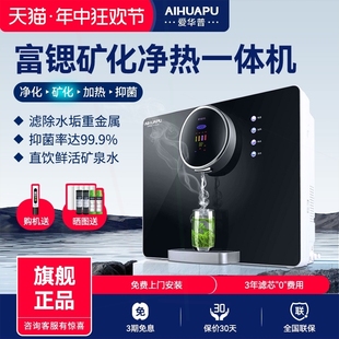 爱华普富锶净水器家用直饮加热一用RO反渗透壁挂过滤饮水机体机商