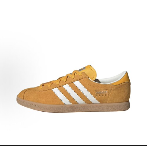 adidas originals Stadt 柔软舒适薄底T头鞋低帮板鞋黄色JR6346