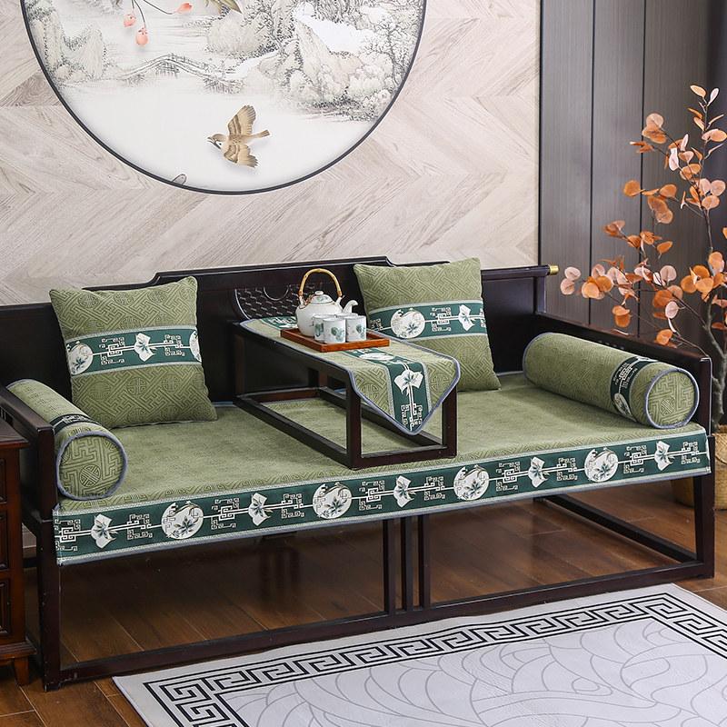 罗汉床床单套罩实木沙发坐垫四季通用防滑雪尼尔新中式高档