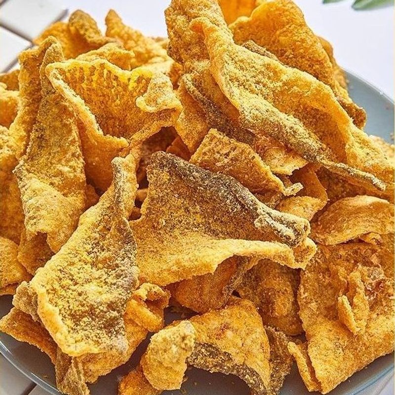 咸蛋黄鱼皮脆开袋即食下午零食休闲解馋香脆香酥鱼皮网红小吃