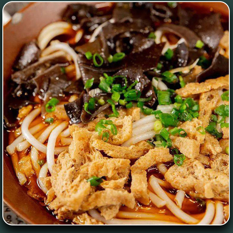 热销湖南邵阳特产邵阳米粉回民清真袋装速食豆腐木耳大片牛肉粗粉
