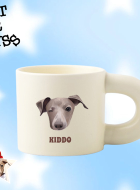 HIT OR MISS宠物定制手绘头像陶瓷胖胖杯马克杯生日周边伴手礼