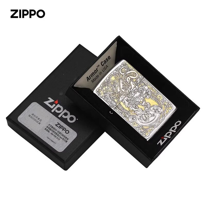 美国Zipo芝宝打火机正品精雕招财貔貅创意国潮送男友礼物