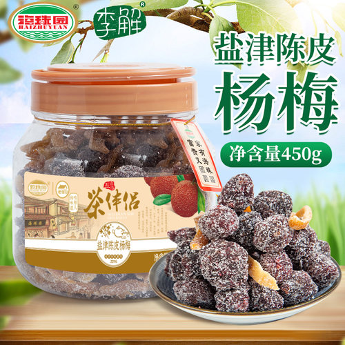 海珠园茶伴侣盐津陈皮杨梅450g