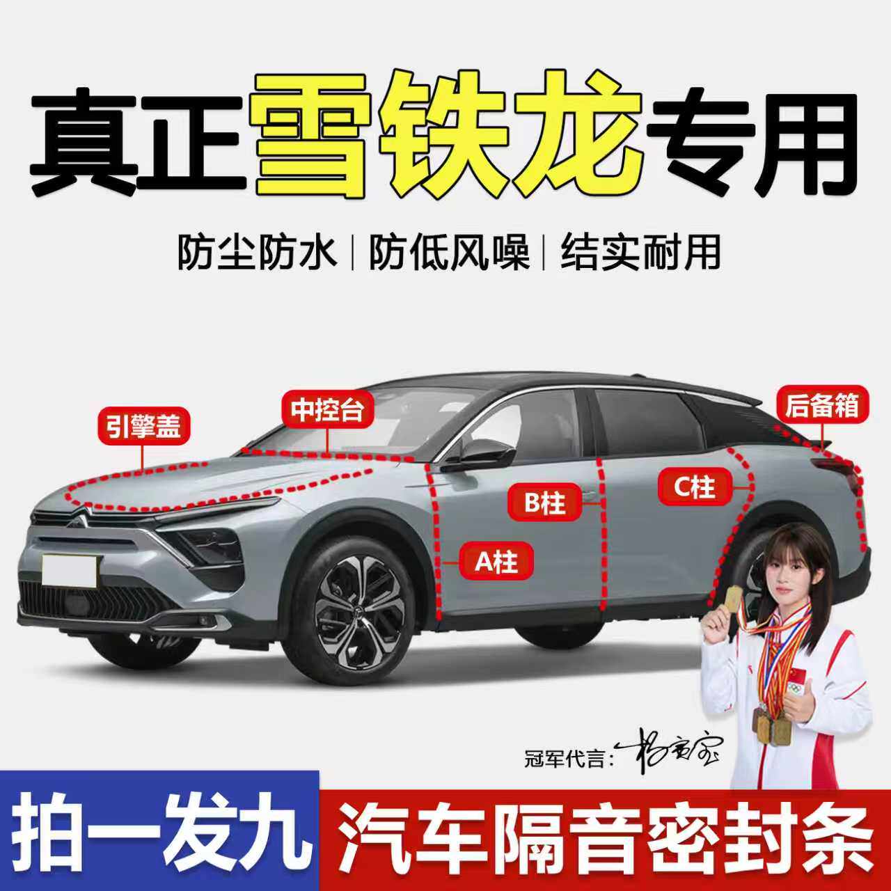 雪铁龙全系车门专用防尘隔音胶条