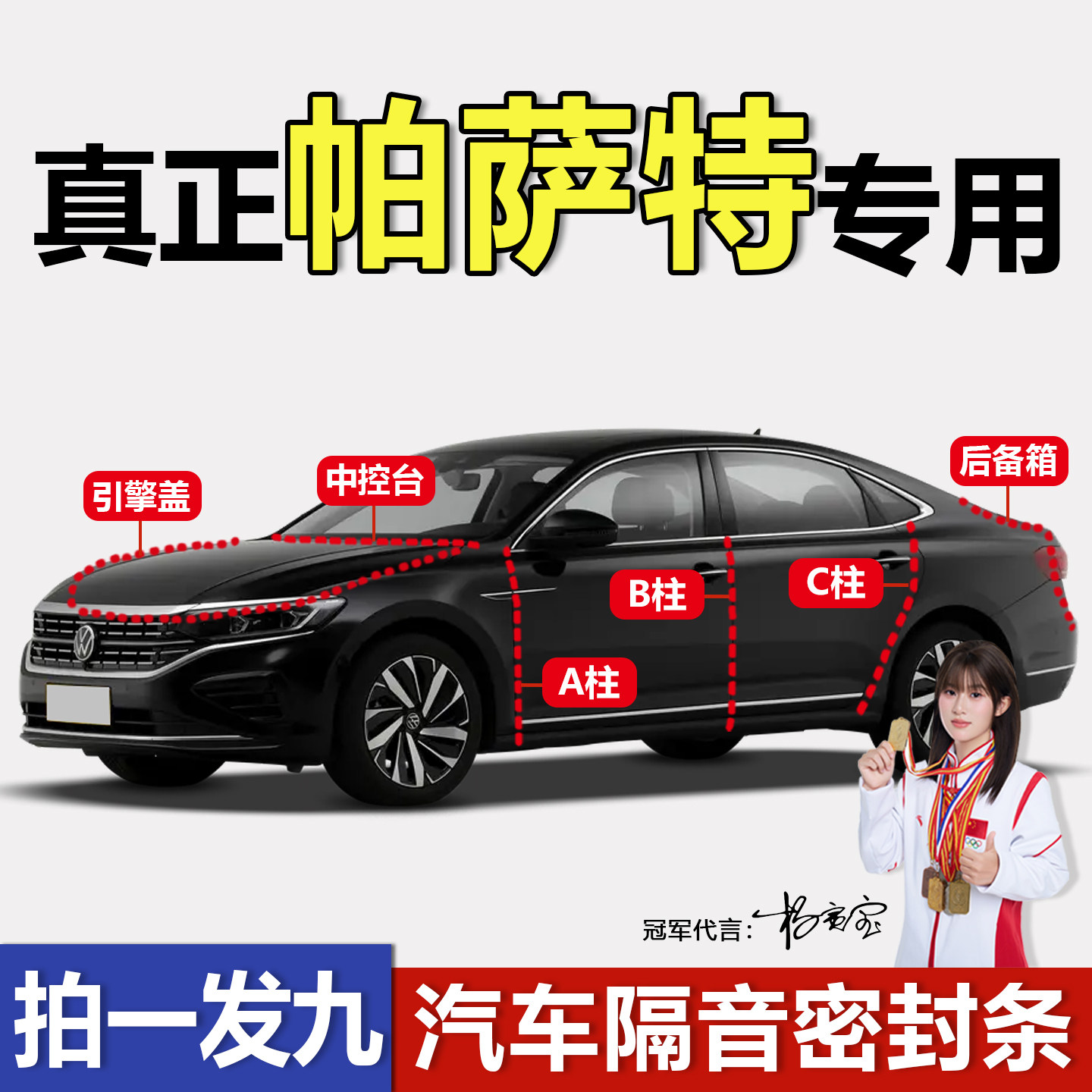 大众帕萨特专用隔音防尘密封胶条