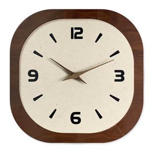 中古风餐厅挂墙时钟网红创意级感客厅家用装 法式 饰挂钟艺术钟表