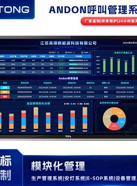 MES系统生产电子看板订单管理系统安灯异常呼叫系统andon可视化