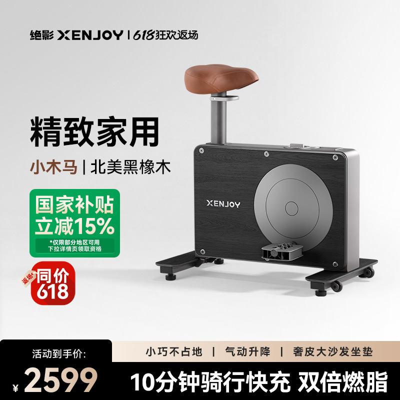 绝影小木马动感单车家用款室内小型静音运动减肥专用健身房器材