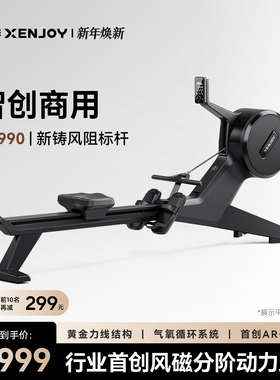 绝影高端商用风阻磁阻双阻划船机智能家用健身器材静音折叠CR990