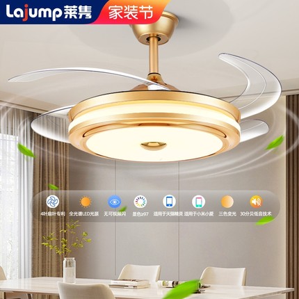 LED风扇灯客厅吊灯餐厅灯2025新直销灯具款轻奢中山风扇吊灯古镇