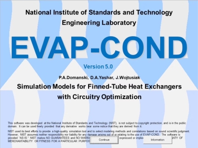 EVAP-COND蒸发器和冷凝器设计软件