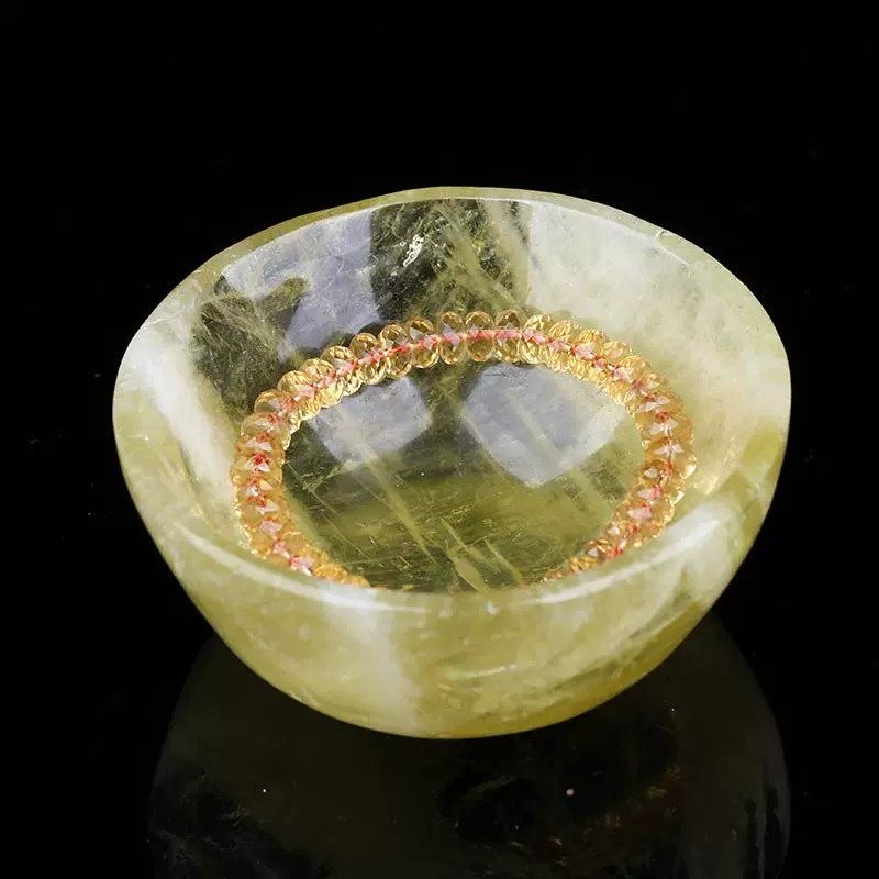 天然黄水晶碗手链消磁净化原石碗净透体桌面招财小摆件招财聚宝盆,饰品/流行首饰/时尚饰品新,奇石,淘宝优惠券,粉丝福利购,淘宝优惠卷