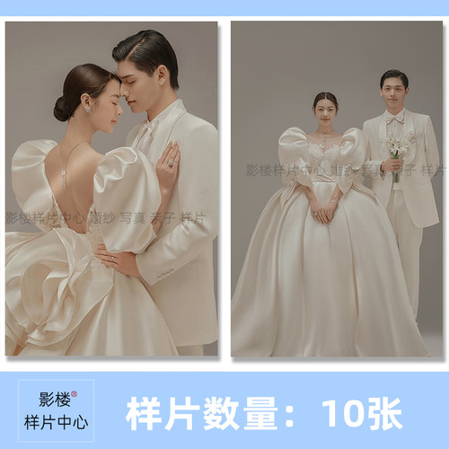 影楼室内新主题高定复古婚纱照样片样版样照含素颜视频sp1337