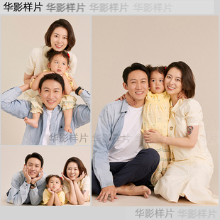 影楼儿童全家福亲子家庭合影照子放大样片样版中k942