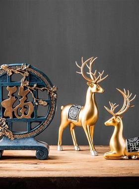 家居创意新中式玄关客厅房间书架摆设餐桌边室内酒柜装饰品小摆件