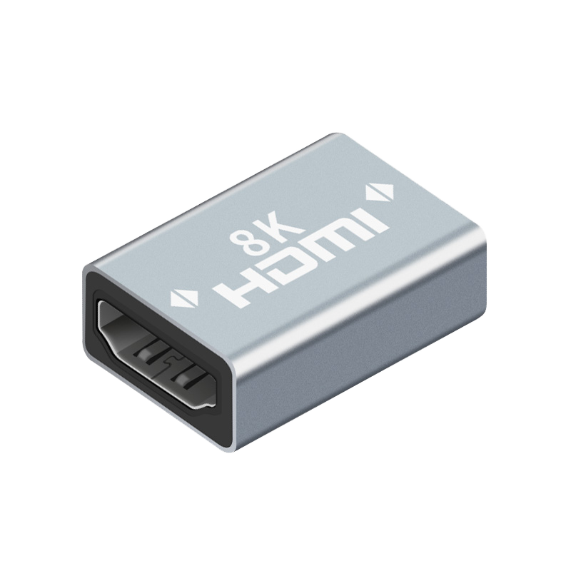 锋呈hdmi母对母8k延长器4K高清2.0/2.1版延长线信号对接直通头连接投影仪电视显示器视频接口hdml转接转换器