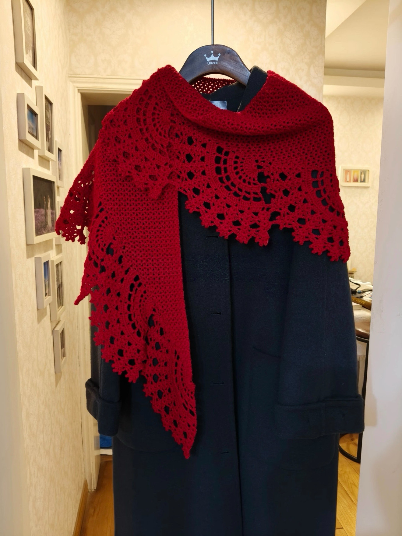 手工钩织蕾丝披肩新年围巾毛线编织实用diy材料包送朋友闺蜜礼物,服饰配件/皮带/帽子/围巾,DIY编织材料包,淘宝优惠券,粉丝福利购,淘宝优惠卷