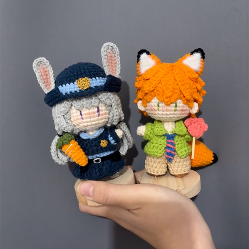 朱迪狐尼克手工钩织玩偶毛线编织可爱实用送朋友礼物DIY材料包