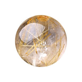 天然金发晶散珠子钛晶diy手工串珠圆珠编织男女手链项链饰品配件