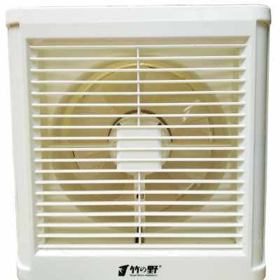 竹野8寸卫生间玻璃窗排风扇厨房墙壁换气扇强力通风扇圆孔排气