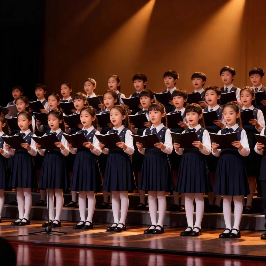 儿童合唱演出服朗诵演讲口才表演服女英伦风套装幼儿园小学生班服