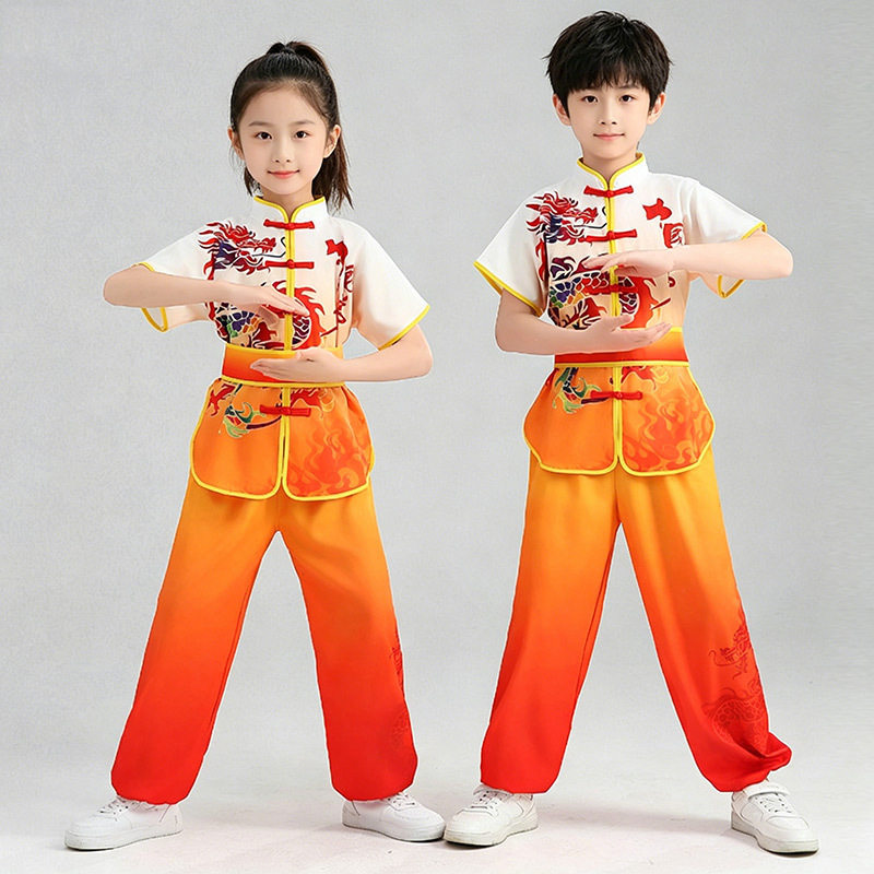 新款中国梦武术服舞龙表演服通用款运动运开幕式儿童武术服太极服