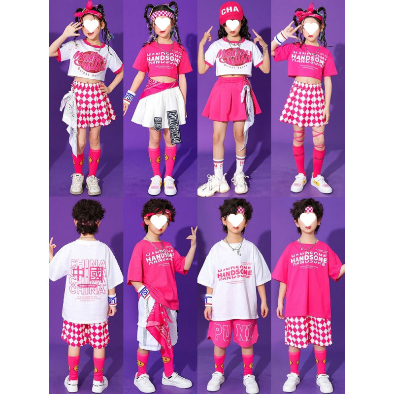 小学生运动会表演幼儿园服装女童街舞爵士舞六一儿童节表演服装