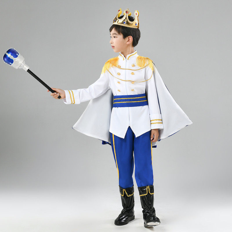 万圣节儿童国王王子服装童话故事男童国王表演出服cosplay装舞会