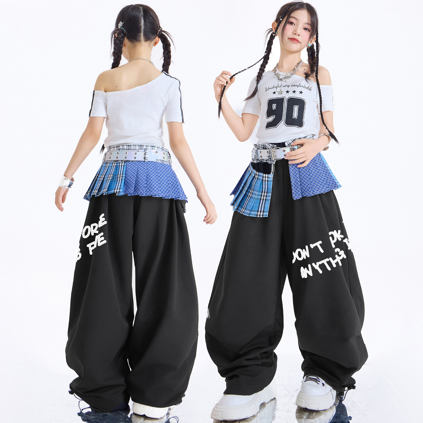 女童爵士舞服装潮酷时髦儿童jazz少儿街舞演出服女团走秀六一表演