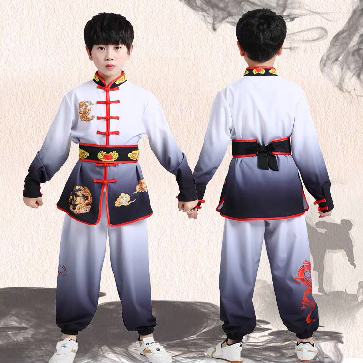 儿童武术服少儿武术服太极拳练功服男童女童比赛演出服表演服装