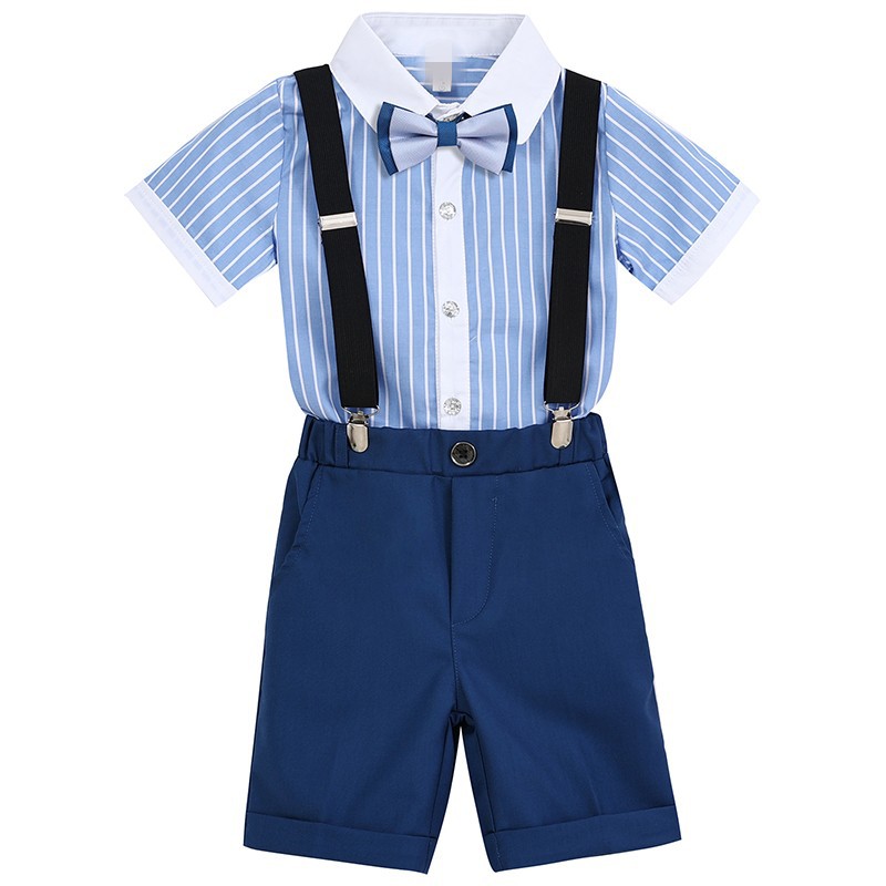六一儿童演出服男童背带裤礼服小学生合唱女童主持人朗诵表演服装