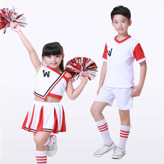 儿童啦啦队演出服中小学生啦啦操运动会舞蹈服健美操表演服装成人