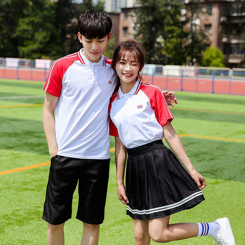 中学生校服韩版运动休闲风班服制服宽松舒适外出春游可穿厂家代发