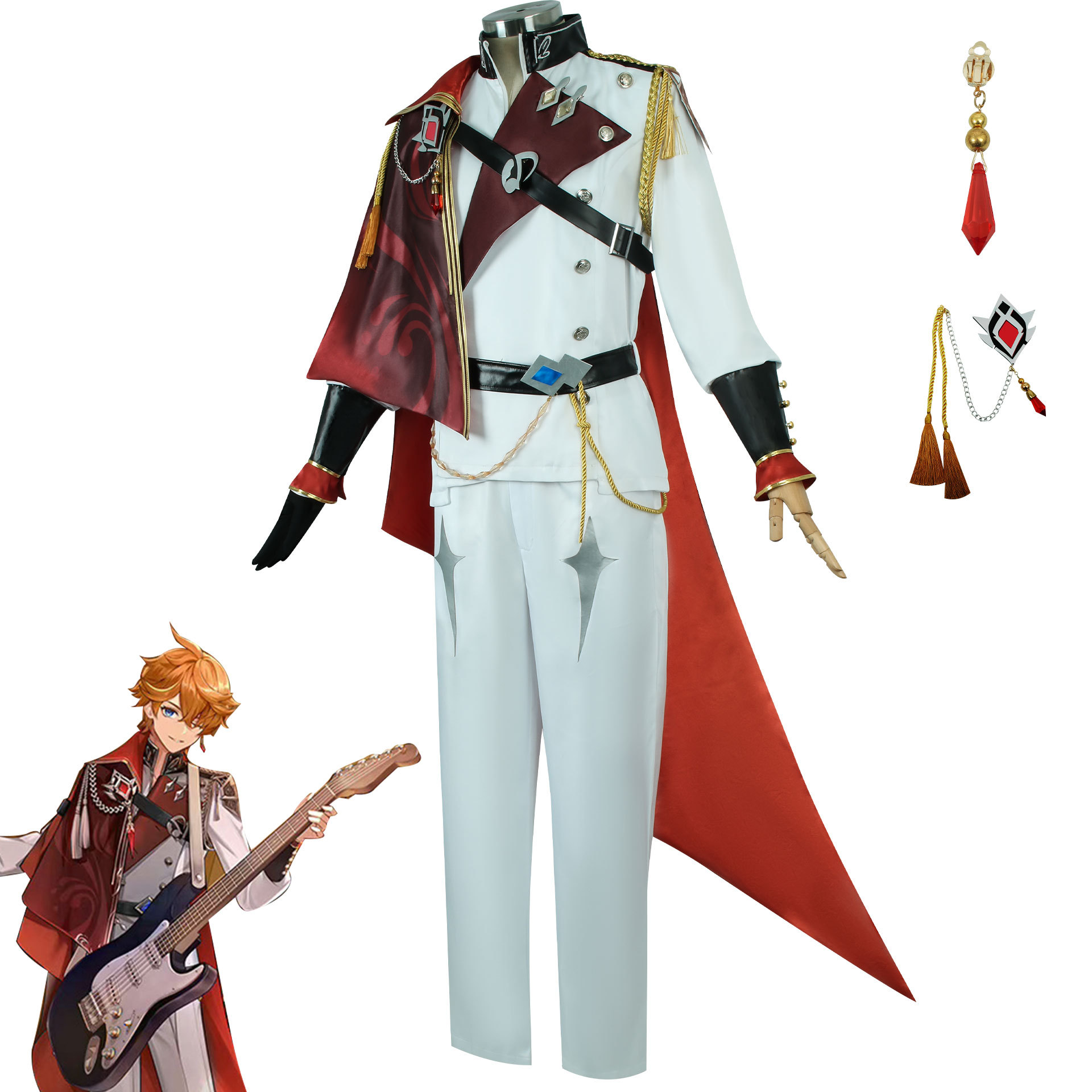 原神cos公子阿贾克斯达达利亚cos服音乐会cosplay游戏服装音乐会
