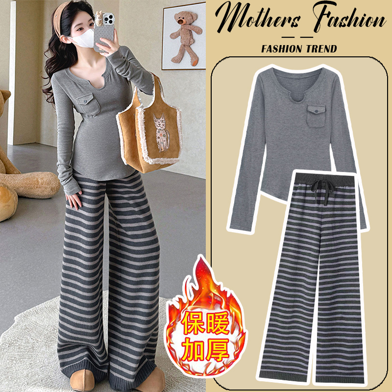 孕妇套装秋冬2025新款