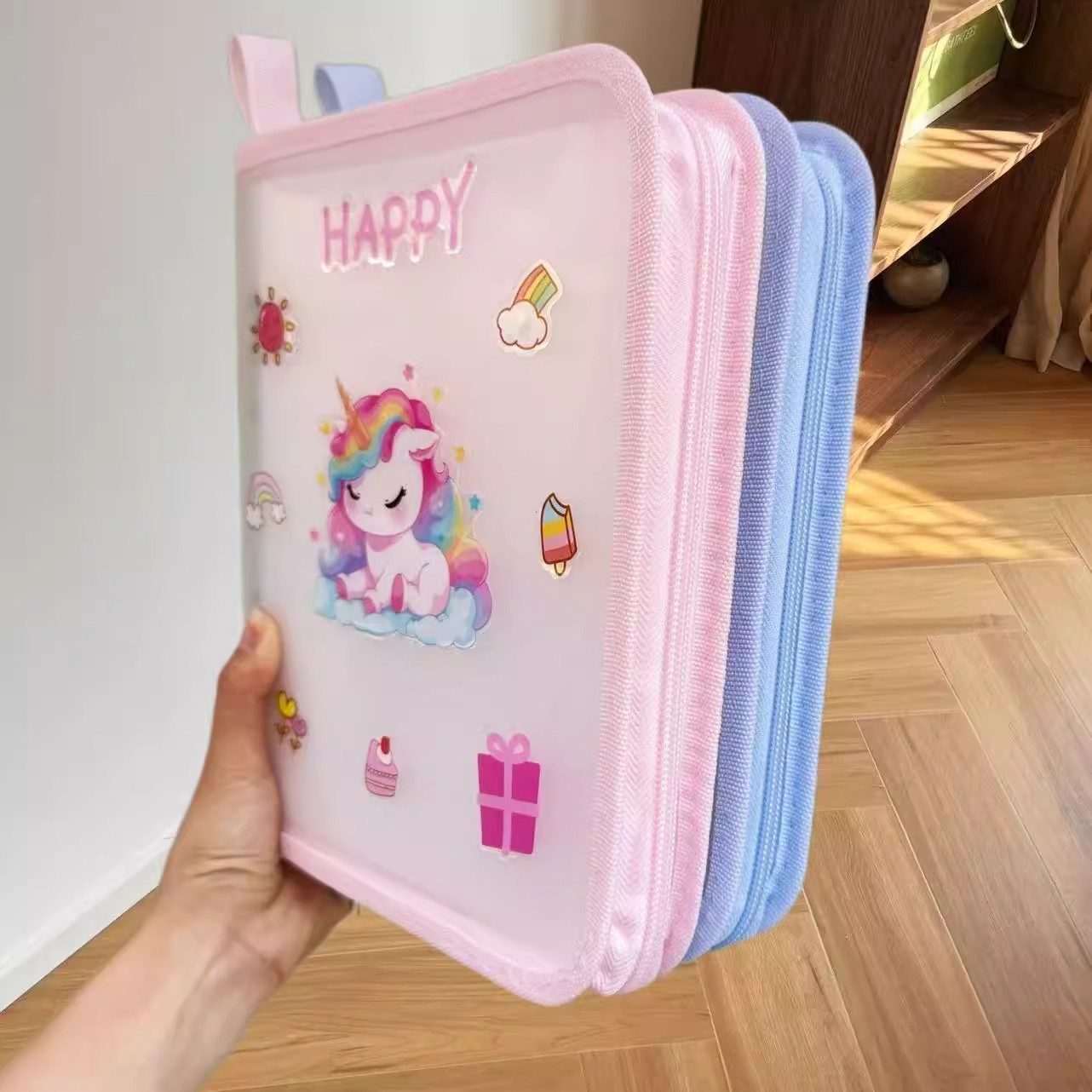 马宝宝孕检收纳册a4a5便携孕妇b超报告单资料产检包孕妈妈档案册