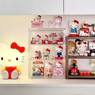 亚克力展示柜透明磁吸多层手办玩偶大容量收纳盒立牌吧唧收纳柜子