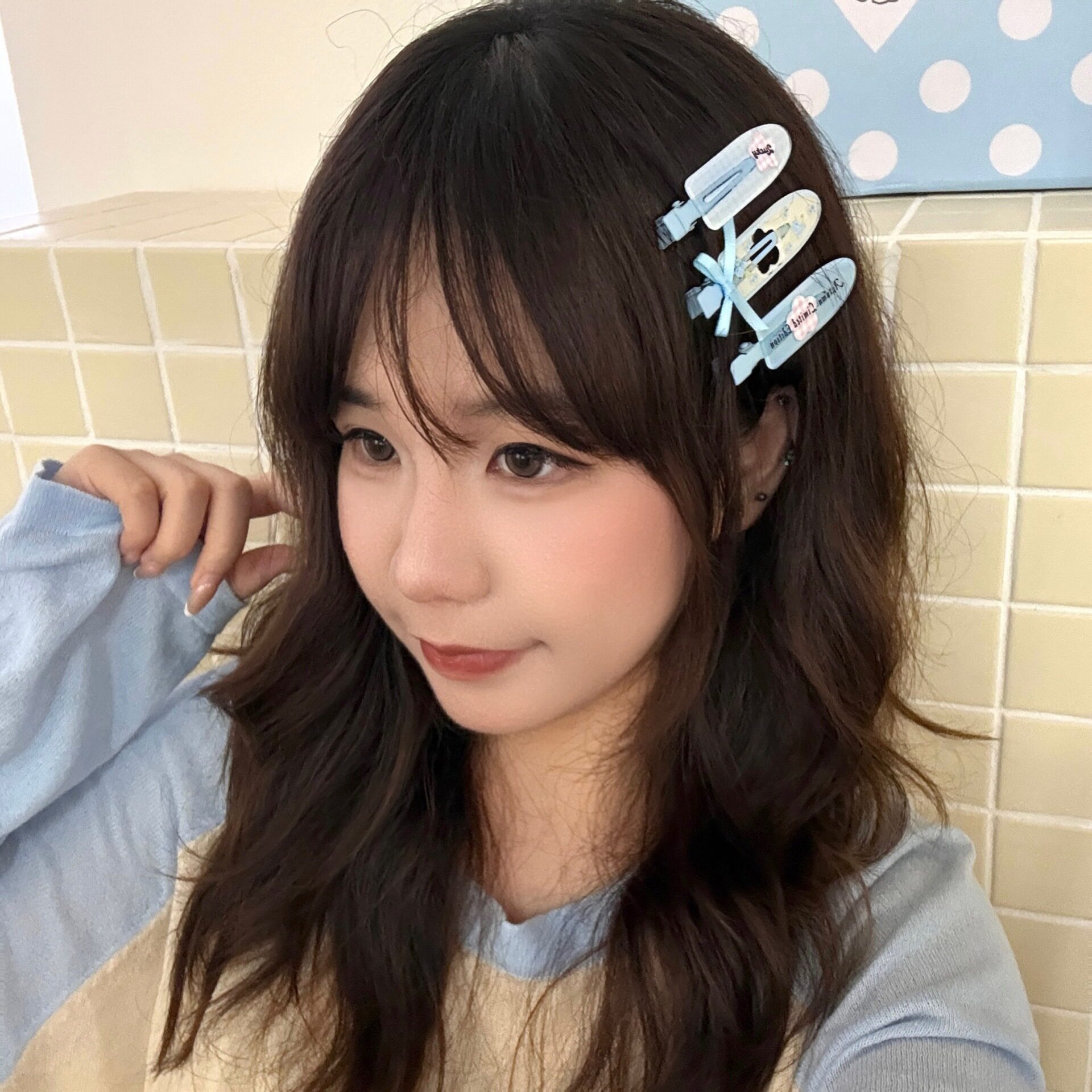 特价可爱发夹花朵无痕夹鸭嘴夹甜