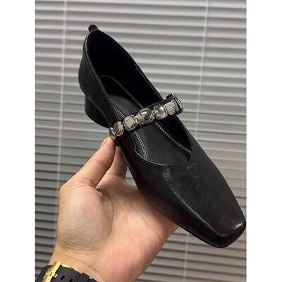 2025玛丽简女鞋春季新款简单优雅时尚浅口扣平底鞋女鞋