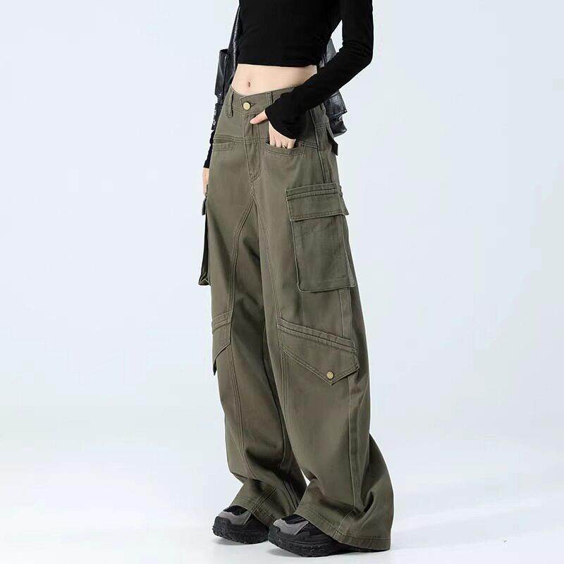 法国Rixo Kelly休闲气质工装裤女宽松舒适设计感阔腿直筒牛仔裤子,女装/女士精品,休闲裤,淘宝优惠券,粉丝福利购,淘宝优惠卷