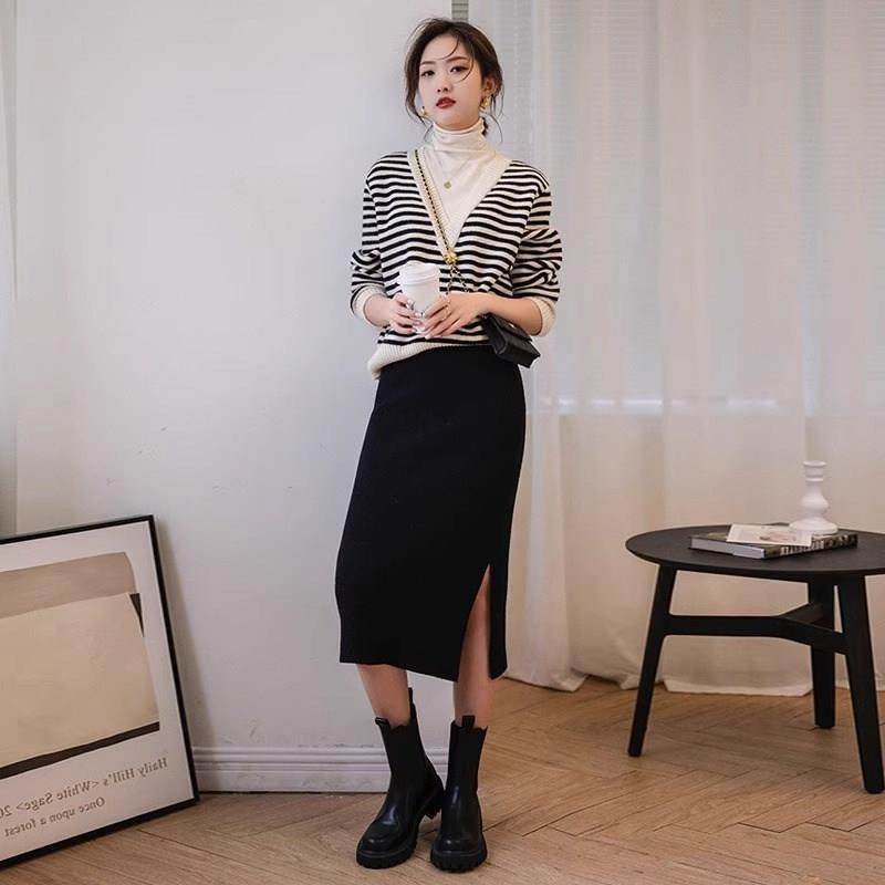 欧洲站秋装女2024年新款高级感名媛气质时尚套装针织衫裙子两件套