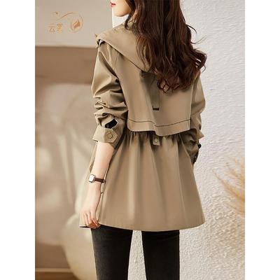 卡其色风衣外套女2025年春秋流行新款小个子高级时尚爆款短款大衣