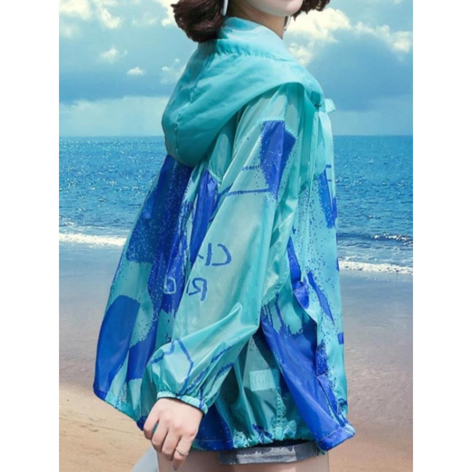 防晒衣女款2025新款韩版时尚洋气百搭防晒服户外透气薄款休闲外套